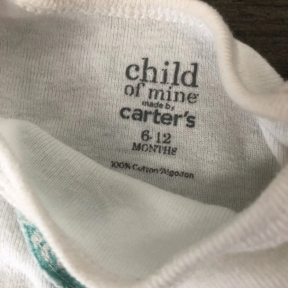 Carter's 6-12Mos. Bunny White‎ Cotton Onesie